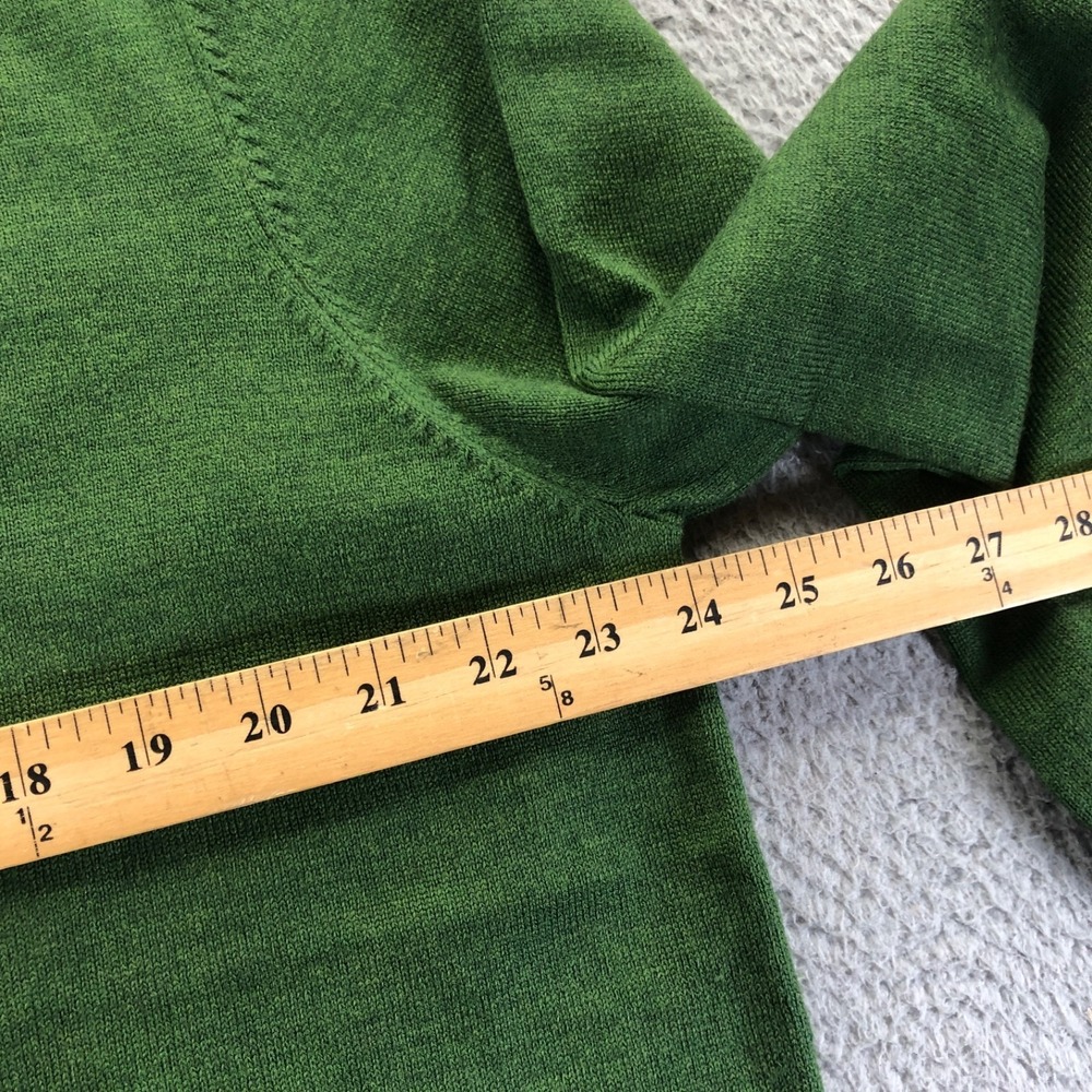 Vtg Brooks Brothers Sweater Mens Extra Large Green Merino Wool V Neck Pullover - Picture 8 of 12